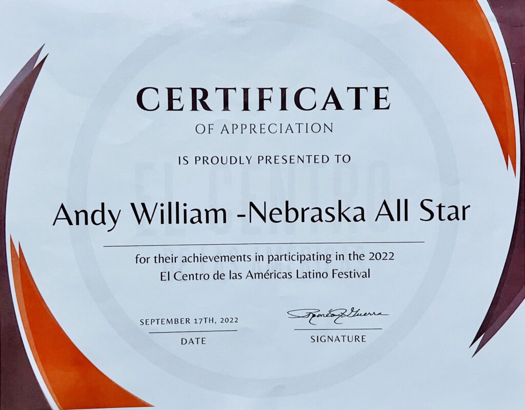 Achievements in participating in the 2022 El Centro de las Americas Latino Festival